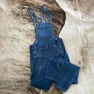 Madewell Long Denim Stretch Overalls 💙 Sz XS
